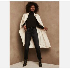 Banana Republic FLATTERING Black Y2k High-Rise Size 4/27 Slim Jeans RETAIL $99